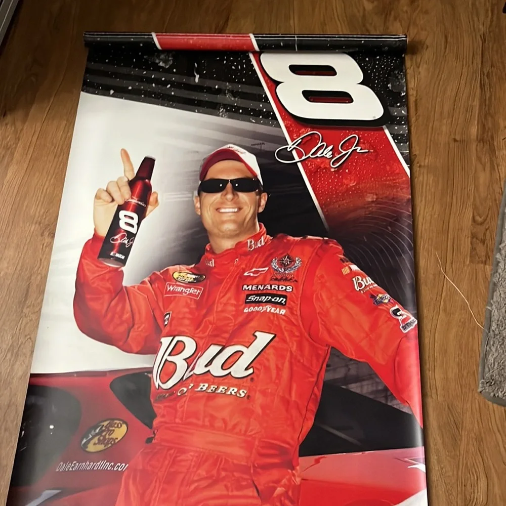 Dale Earnhardt jr. vinyl Double Sided Banner 60”x22”
